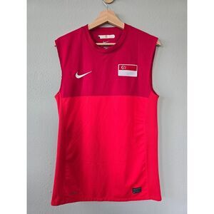 Nike Singapore Training Jersey 2010-11 Sleeveless Dri-FIT Soccer Top Men's S